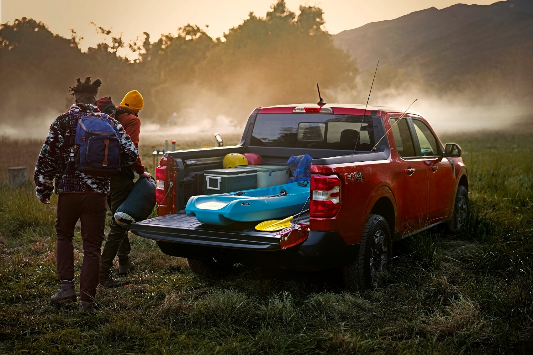 Ford Maverick Bed of Truck Holding Heavy Items